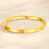 Pure gold 999 meter diamond pattern gold ring gift for women