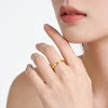 Pure gold 999 meter diamond pattern gold ring gift for women