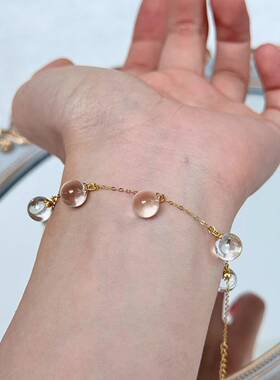 天然白水晶设计款手链