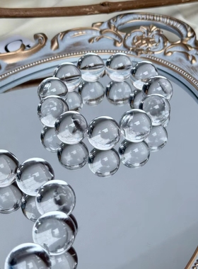 天然白水晶手链女款单圈时尚饰品礼物送女友闺蜜生日礼物