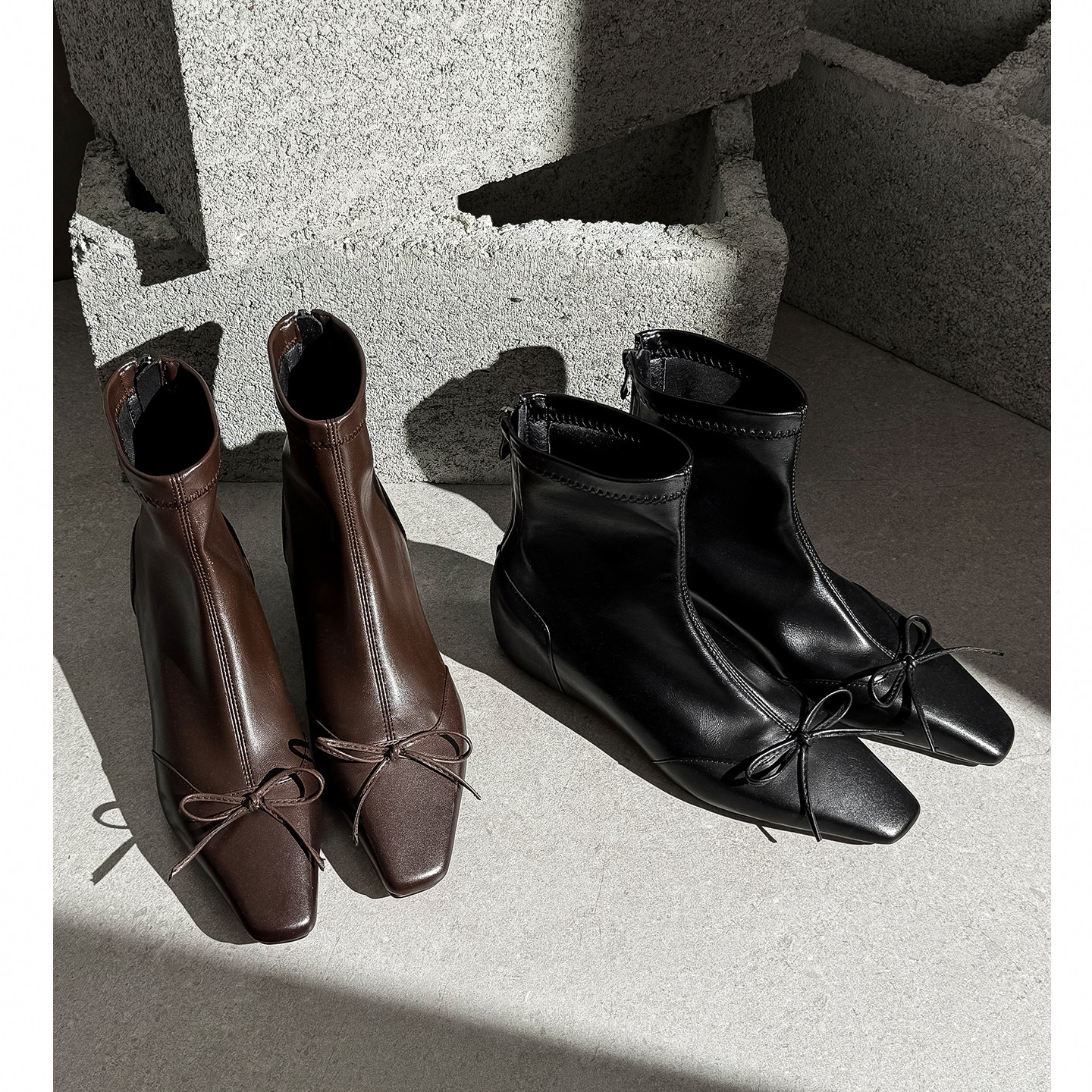 Kmeizu巨显瘦~4cm内增高短靴女秋冬甜妹蝴蝶结简约骑士及踝弹力靴,淘宝优惠券,粉丝福利购,淘宝优惠卷