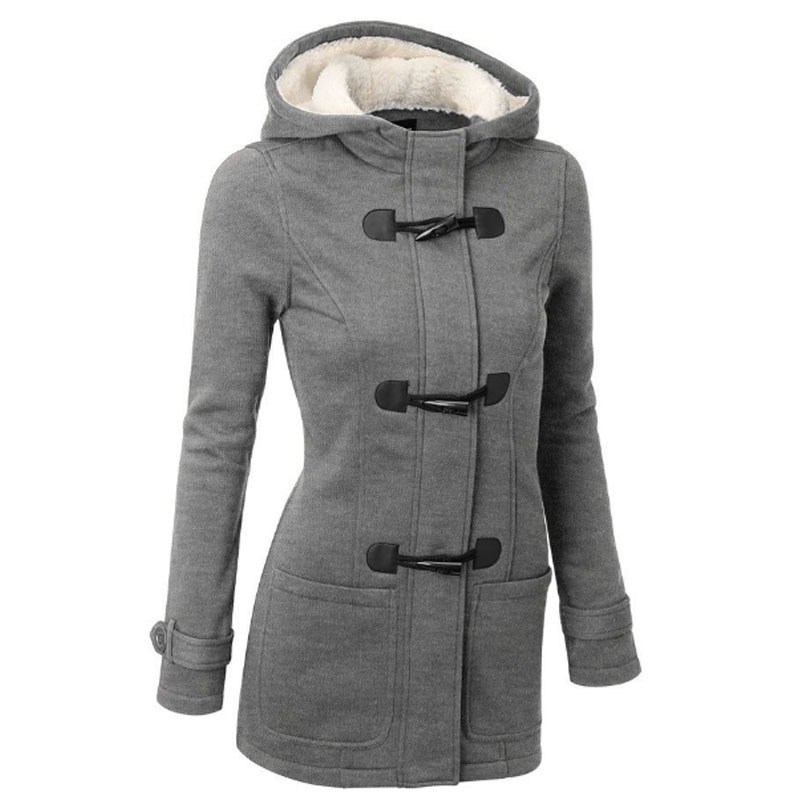 Ladies autumn Hooded Jackets Coat For Women plus size Coats - 图0