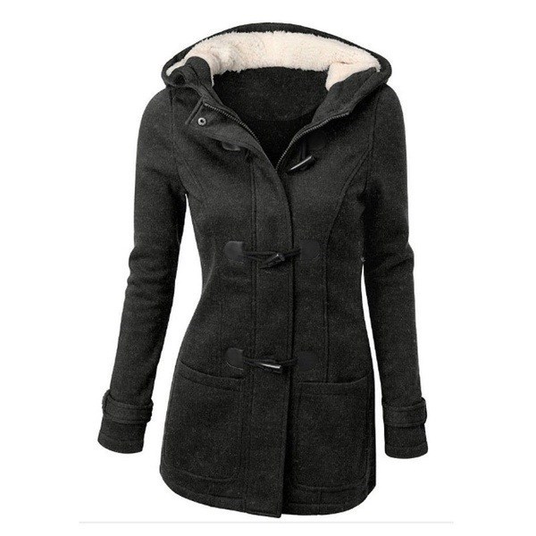 Ladies autumn Hooded Jackets Coat For Women plus size Coats - 图1