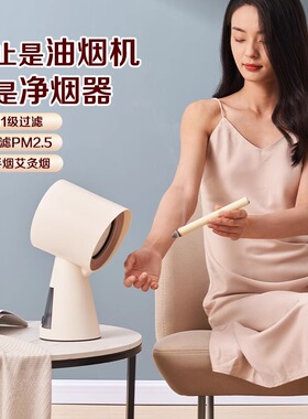 Haotaitai餐桌面抽油烟机家用迷你小型移动便携式火锅烤肉吸油机