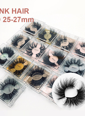 Real Mink 3D False Eyelashes Thick Long Lashes 水貂毛假睫毛