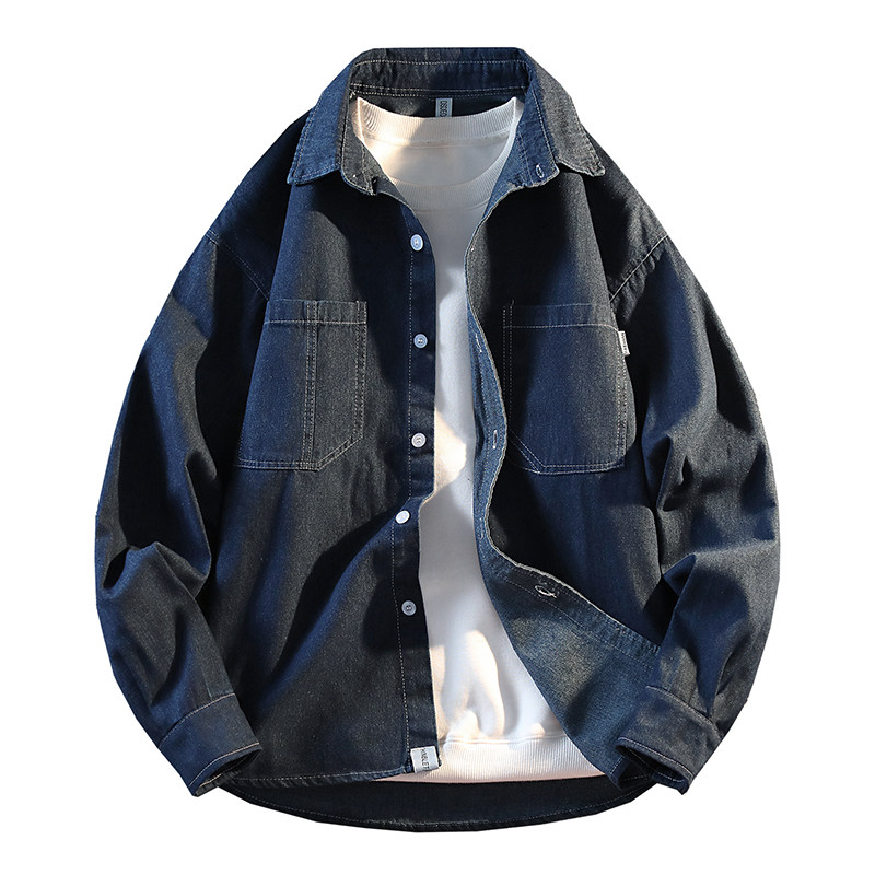 春季薄款牛子衬衣外套青少年13男孩14岁中学生15大童宽松牛仔衬衫,淘宝优惠券,粉丝福利购,淘宝优惠卷