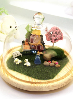 迷你甜品台摆件玻璃罩