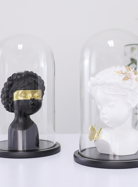 简约透明手办模型玻璃展示罩