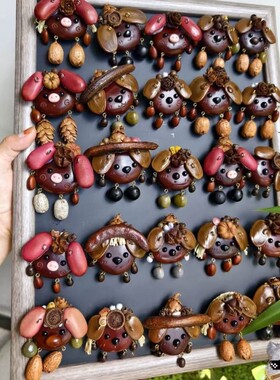 新款 平安豆豆崽干果创意可爱萌物治愈豆崽冰箱贴送闺蜜女友节日