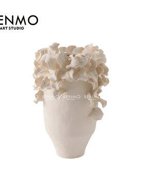 本墨 餐桌花艺摆件中式风老钱风抽象艺术样板房营销中心餐厅花艺