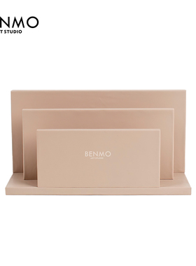 本墨现代木质书写垫样板间摆件