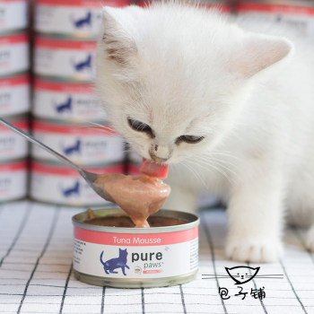 Thai purepaws Piao Shi kitten cans white meat soup jelly cans kitten mousse kitten snacks wet food 6 cans