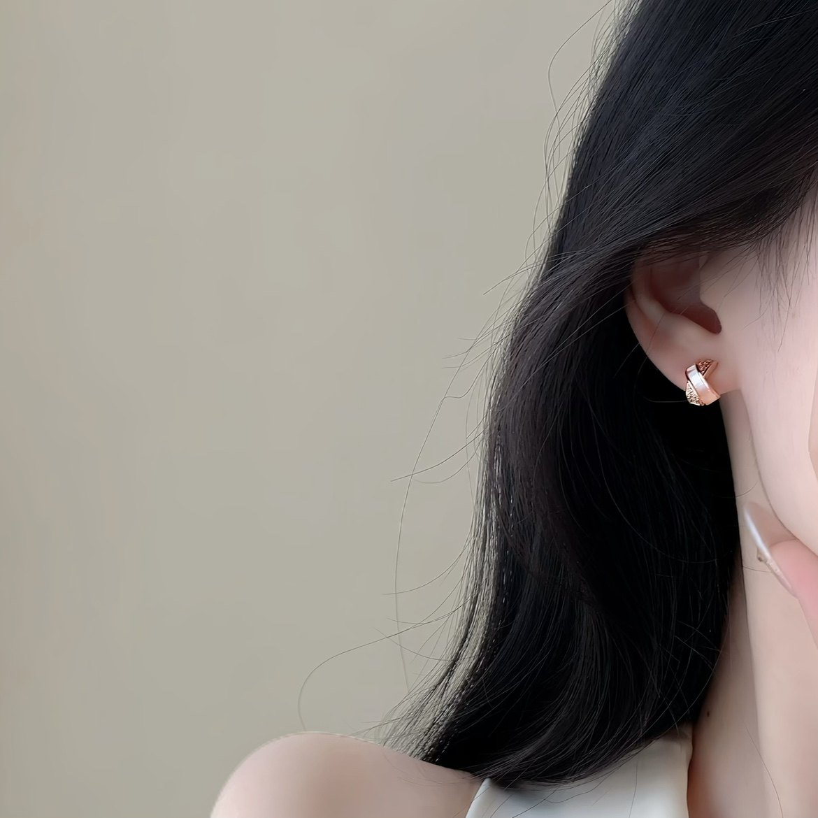 「釉彩交辉」体制内天菜耳环！交叉耳钉蚊香盘耳夹无耳洞耳环耳饰,淘宝优惠券,粉丝福利购,淘宝优惠卷