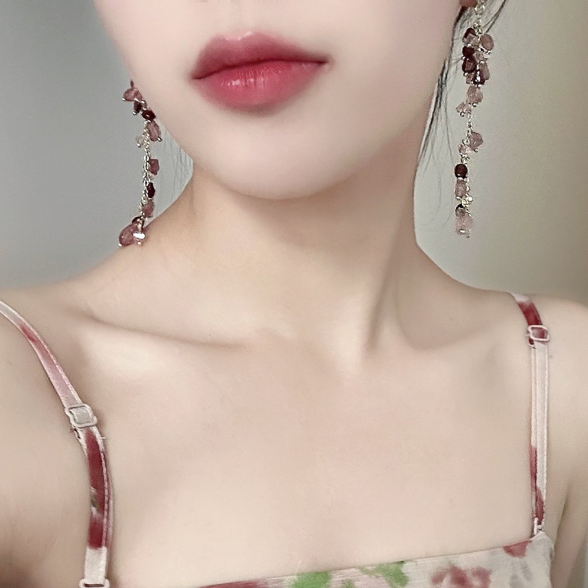 「暮色尤加利」超仙流苏款粉色耳饰蚊香盘耳夹无耳洞女显脸小耳环,淘宝优惠券,粉丝福利购,淘宝优惠卷