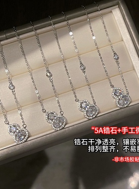 「半塘月光」葫芦福禄高级设计感S925纯银项链颈链锁骨链生日礼物