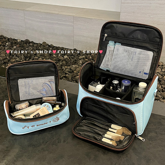 Macaron color large capacity cosmetic bag