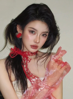 芸琪婚纱新编织镂空颈链气质新娘婚纱礼服小众项链结婚项链结婚