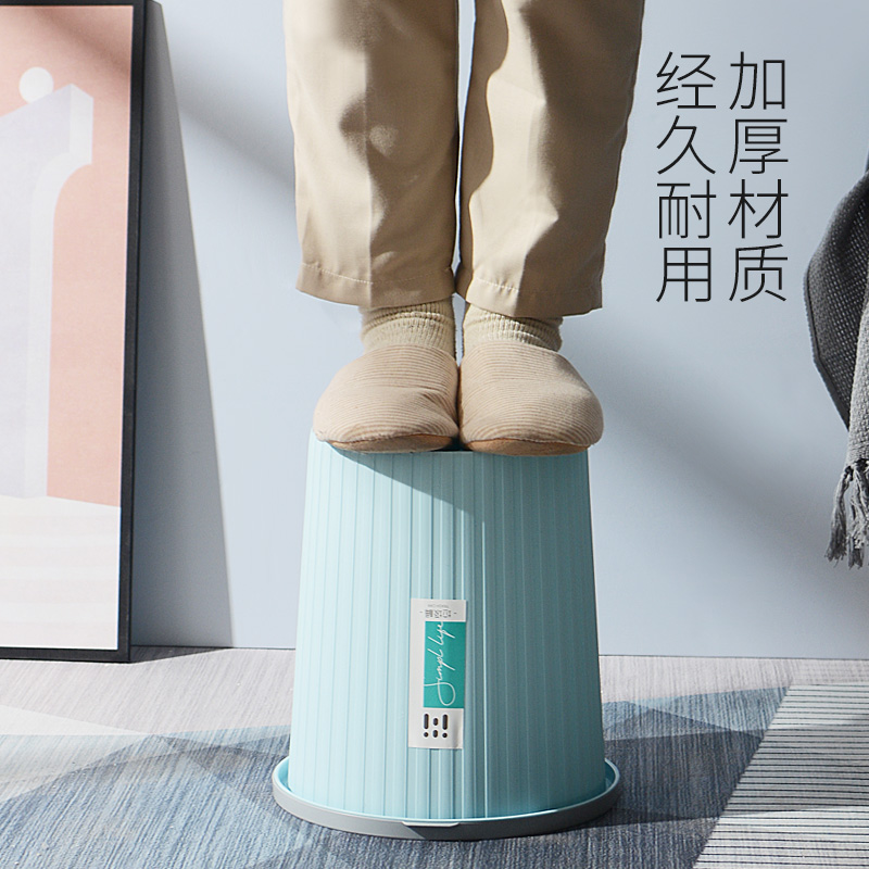 尚品格尚旗舰店垃圾桶家用大号塑料垃圾桶筒创意厨房客厅卧室卫生间厕所无盖纸篓2