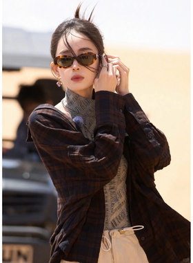 YSL圣罗兰娜扎同款椭圆小框墨镜