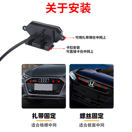 新款卡扣款小黄灯12伏越野皮卡车SUV汽车中网小黄灯改装led日行灯 - 图2
