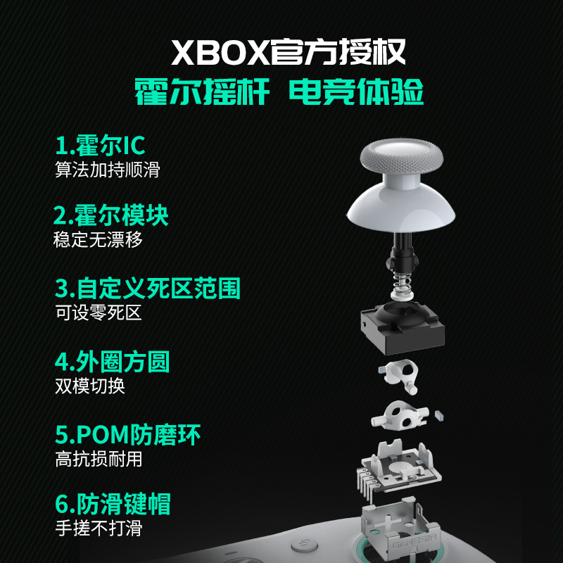 盖世小鸡G7 SE游戏手柄有线Xbox霍尔摇杆手柄PC电脑版steam双人成行apex xboxseries/xboxone g7se-图1