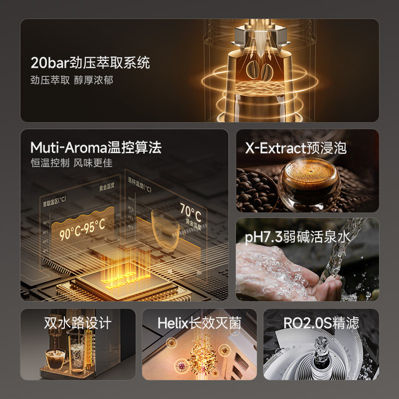 碧云泉K5胶囊咖啡机净水器弱碱即热式直饮小型全自动桌面一体台式,淘宝优惠券,粉丝福利购,淘宝优惠卷