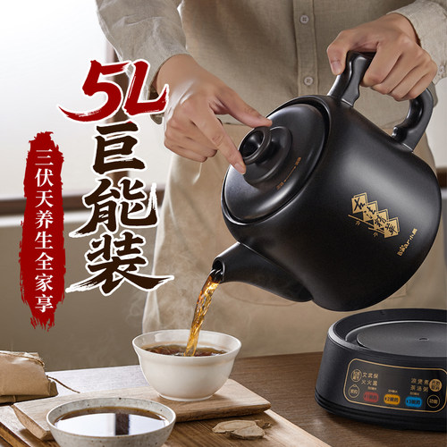 小熊中药电煎壶煎药壶全自动熬药熬中药煲家用煎中药电砂锅煲药罐 - 图0