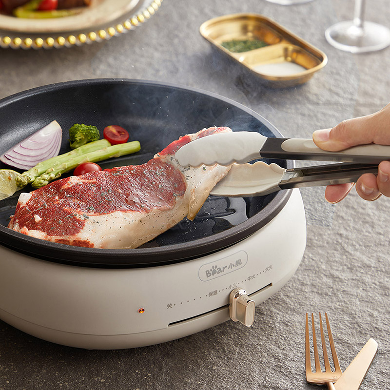 小熊电火锅锅家用多功能大炒煎炒锅 小熊电器电热/火锅