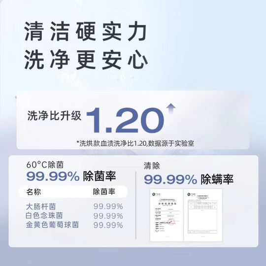 小熊双舱内衣内裤洗衣机迷你洗烘一体小型双筒分区高温袜子清洗机