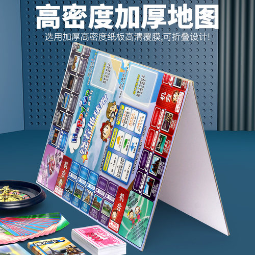 大富翁桌游成年儿童版豪华金牌飞行游戏棋中国世界之旅正版大富豪 - 图1