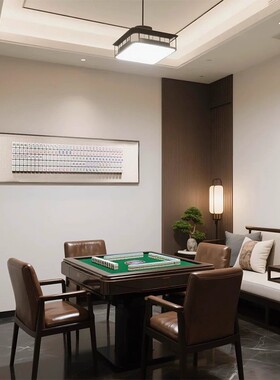 棋牌室装饰画包厢客厅挂画麻将馆