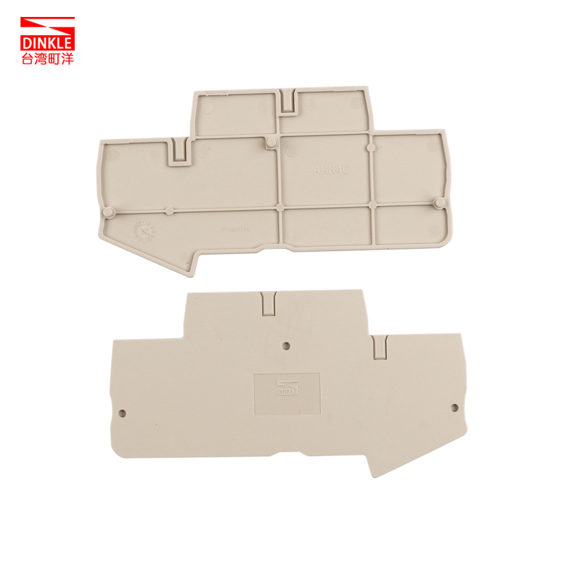 台湾町洋用于AK AKK系列一进一出两出导轨端子挡板终端隔板配件