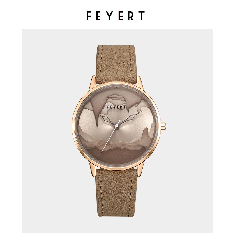 FEYERT原创正品欧美小众艺术手表创意设计中性大中男女学生石英表 - 图1