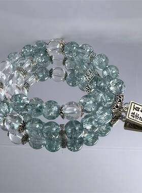 原创淄博琉璃小众设计手链女百搭多色串珠手环学生饰品绝美手串