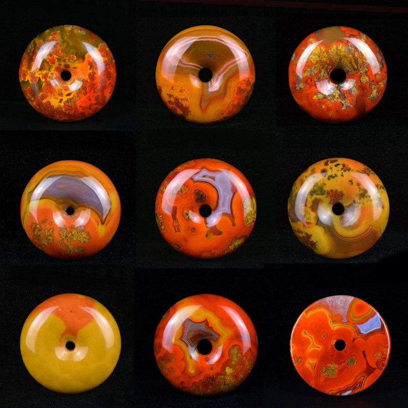 天然宣化战国红南红北票玛瑙平安扣面包圈项链挂件吊坠苹果算盘珠,淘宝优惠券,粉丝福利购,淘宝优惠卷