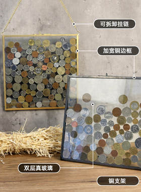 小红书推荐硬币展示框透明玻璃
