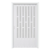 ПВХ -складная дверь Открытый газ настраиваемая точка с прекращенной комнатой для крытого балкона простая временная дверь открытая кухонная дверь