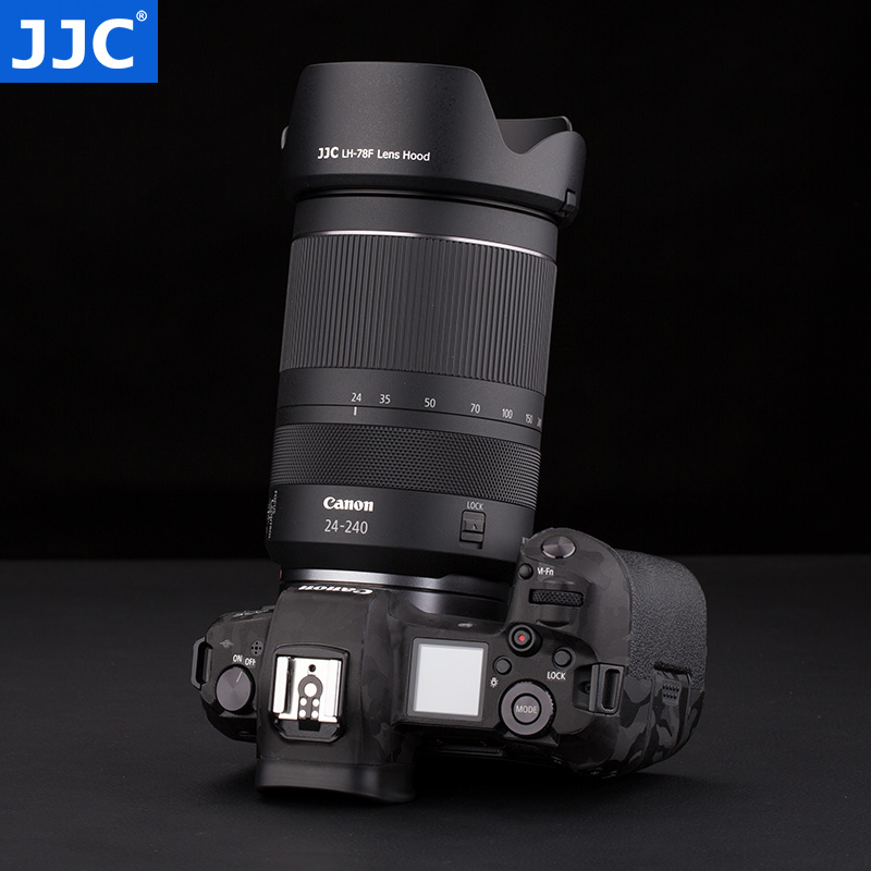 JJC 适用佳能EW-78F遮光罩 RF 24-240mm IS USM全画幅微单相机R50 R10 R5 R6 R8镜头RF 24-240配件 72mm口径 - 图3