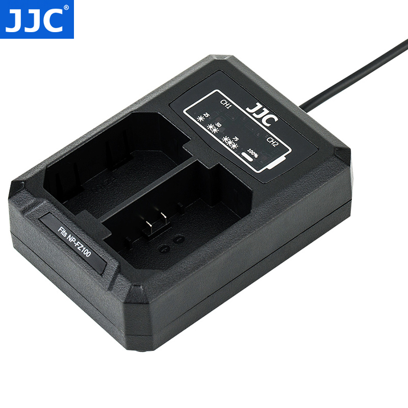 JJC适用索尼NP-FZ100电池座充A6700 A9 A7III a7r3 A7M3 A7R3 A7RM4 A9II A7C A7SIII A7M4 a7RM5微单充电器-图0