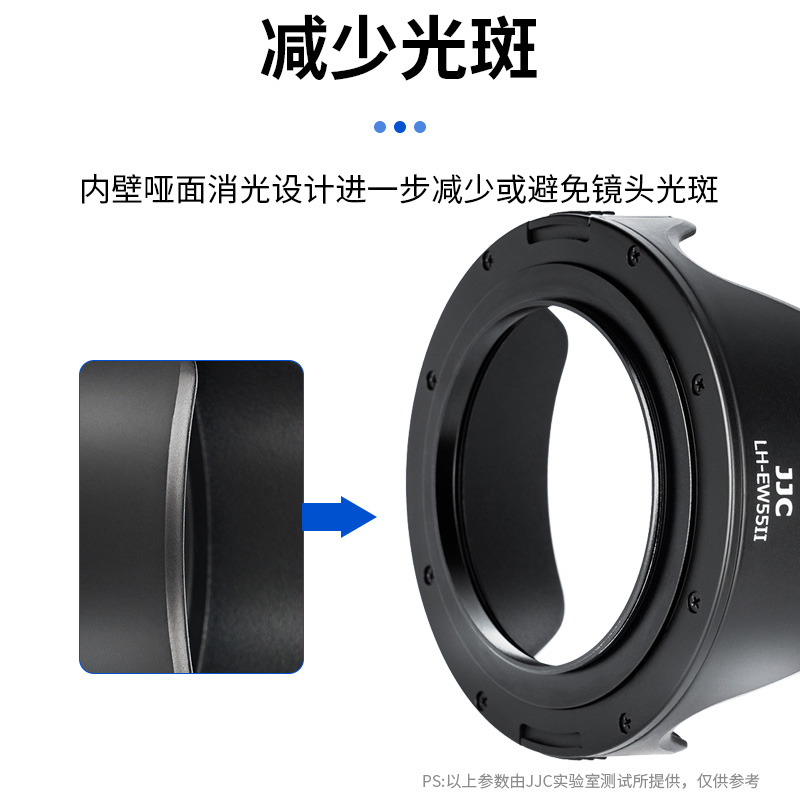 JJC 适用佳能RF 28mm F2.8 STM镜头遮光罩R50 R6 R5 R62 R8 R7 R10微单相机配件RF28 2.8花瓣莲花型替代EW-55 - 图1