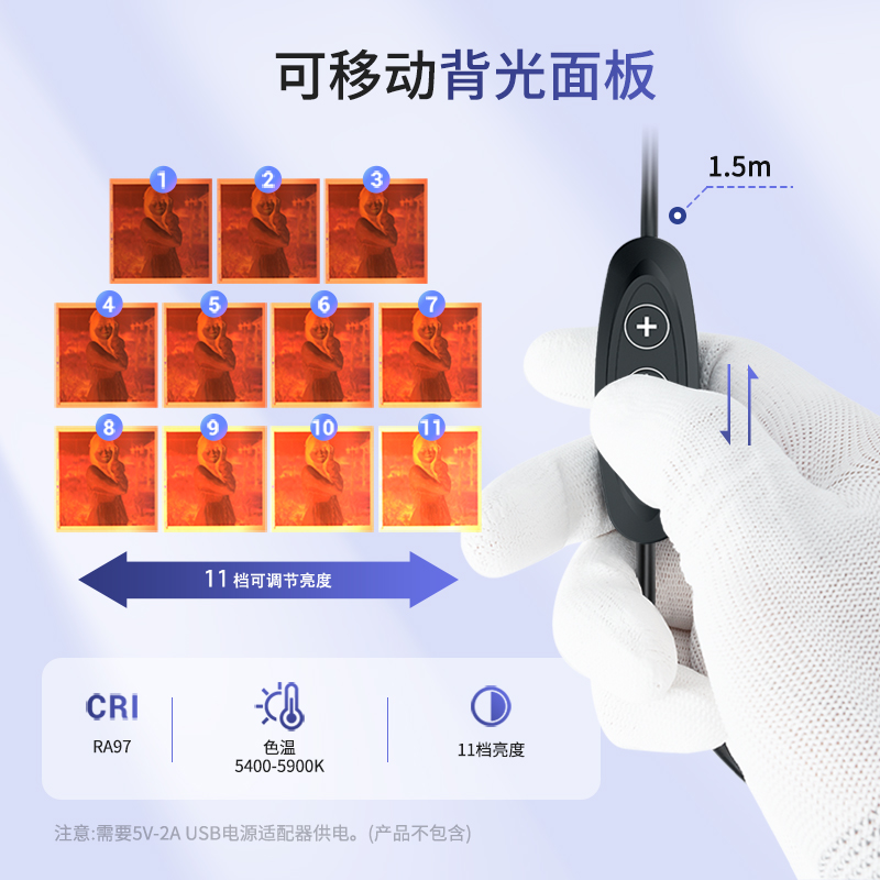 JJC手机底片翻拍器胶片数字化转数码幻灯片菲林扫描器观片冲洗设备适用iPhone14 15 13 Pro max微距手机-图2