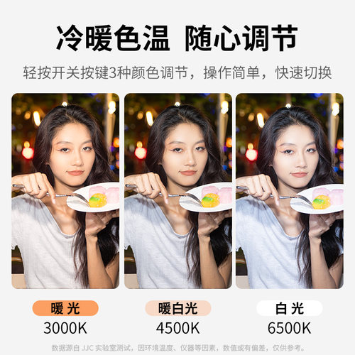 JJC 适用大疆Pocket3磁吸补光灯dji pocket 3灵眸运动相机磁吸打光灯配件Vlog拍摄神器便携式迷你口袋灯 - 图1