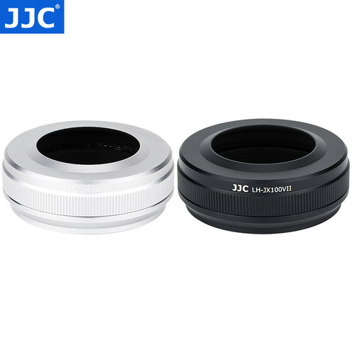 JJC 适用富士X100VI遮光罩X100S X100t X100F X100V X100配转接环可装原镜头盖 替代LH-X100 49mm滤镜 配件 - 图0