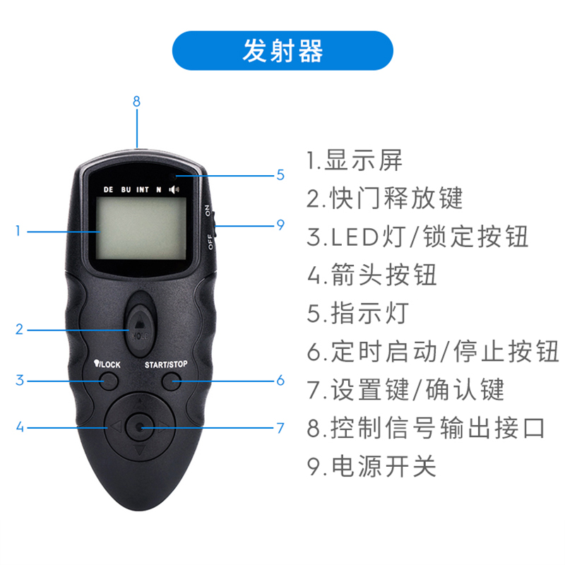 JJC适用佳能无线定时快门线遥控器R8 R10 R5C R3 R5 R100 R7 R6 R62 5D3 5D4 77D 80D 800D 200D 90D 6D2-图2