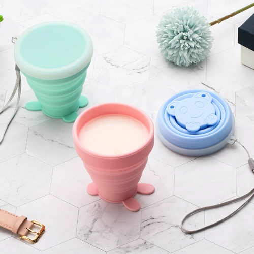 Силиконовая складная чашка для расширения чашка на открытом воздухе.