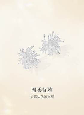 烟花耳环女2026新款爆款轻奢