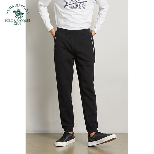 圣大保罗专柜正品男装秋冬厚款青春时尚收脚休闲裤卫裤PW18KP101M - 图0