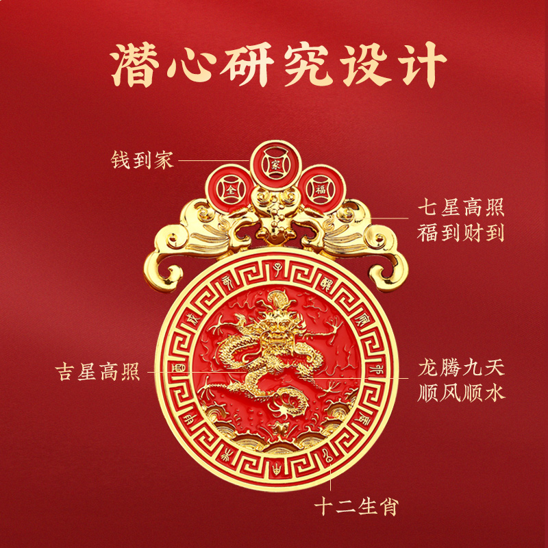 2024龙年大压胜钱挂件本命年随身铜钱甲辰大吉摆件厌省花钱吉祥物 - 图3