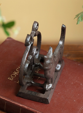 北欧简约复古铸铁纸巾架