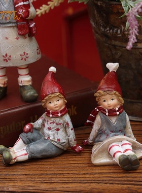 树脂装饰送礼美式桌面冬日系类